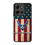 Us Air Force Military Usa Flag Motorola Moto G 5G 2025 Case FE0223