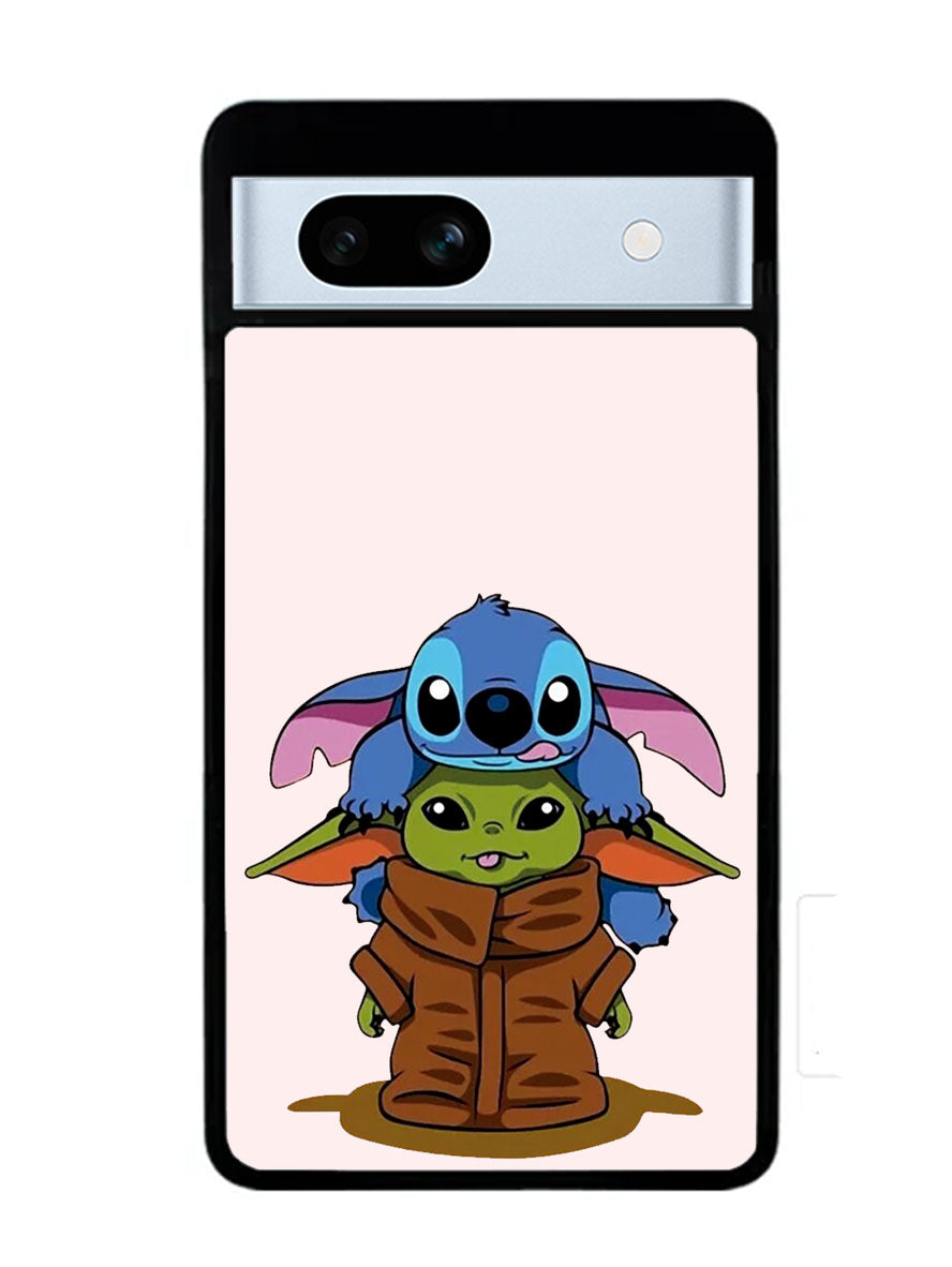 Baby Yoda and Stitch Google Pixel 7A Case