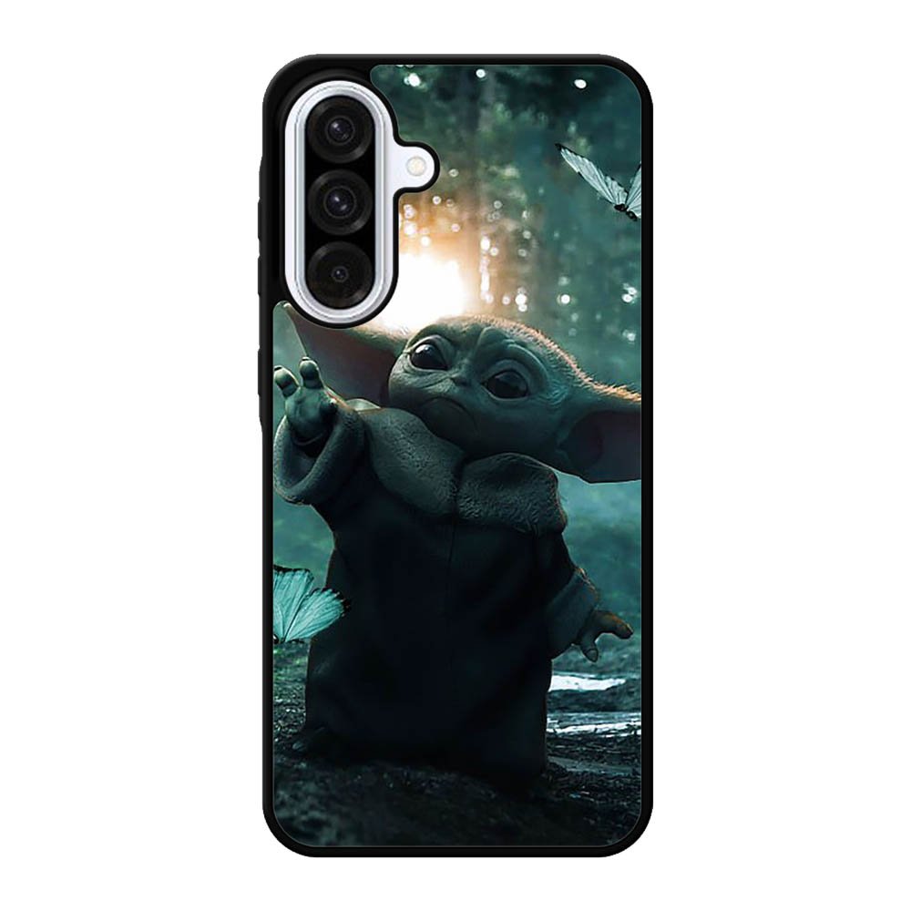 Baby Yoda In The Forest Love Butterfly Samsung Galaxy A56 Case FE5237