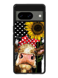 Cow With Tie SuNflower Google Pixel 8a Case