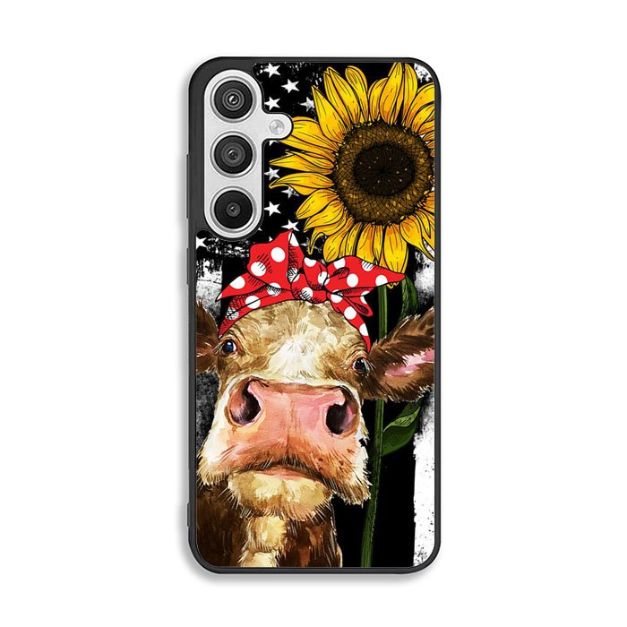 Cow With Tie SuNflower Samsung Galaxy A26 Case FE0369