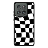 Retangel black white Motorola Moto Edge 2025 Case FE0536