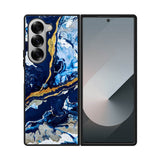 Blue glitch FE0086 Samsung Galaxy Fold 7 5G Case