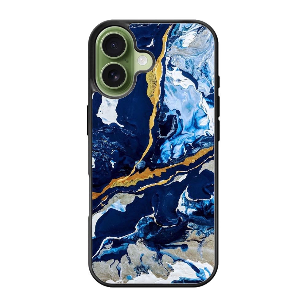 Blue glitch iPhone 17 Case FE0109