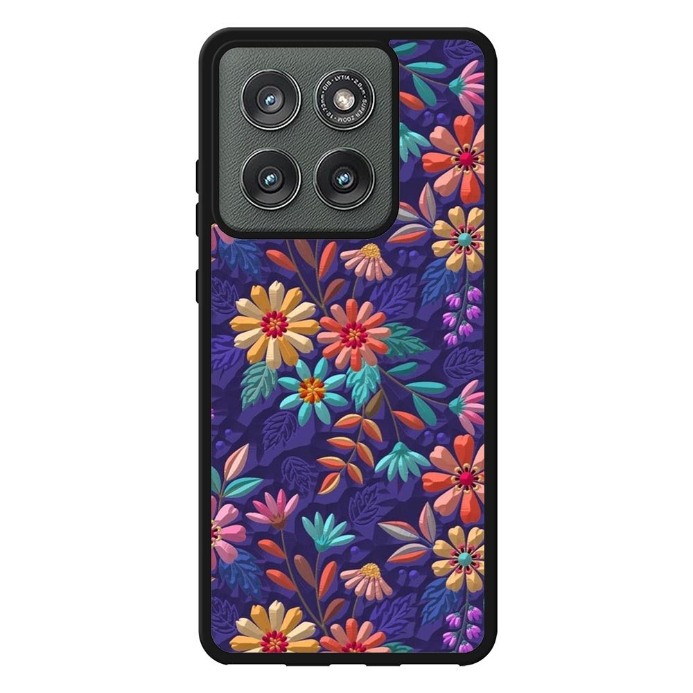 Flower violet 3D Motorola Moto Edge 2025 Case FE0282