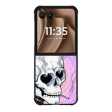 A skull falls in love Motorola Moto RAZR Plus 2025 Case FE0002