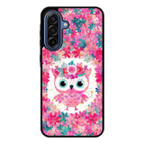 Cute Pink Floral Owl Samsung Galaxy A17 Case FE0195