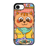 cat eat fish iPhone 17e Case FE0137
