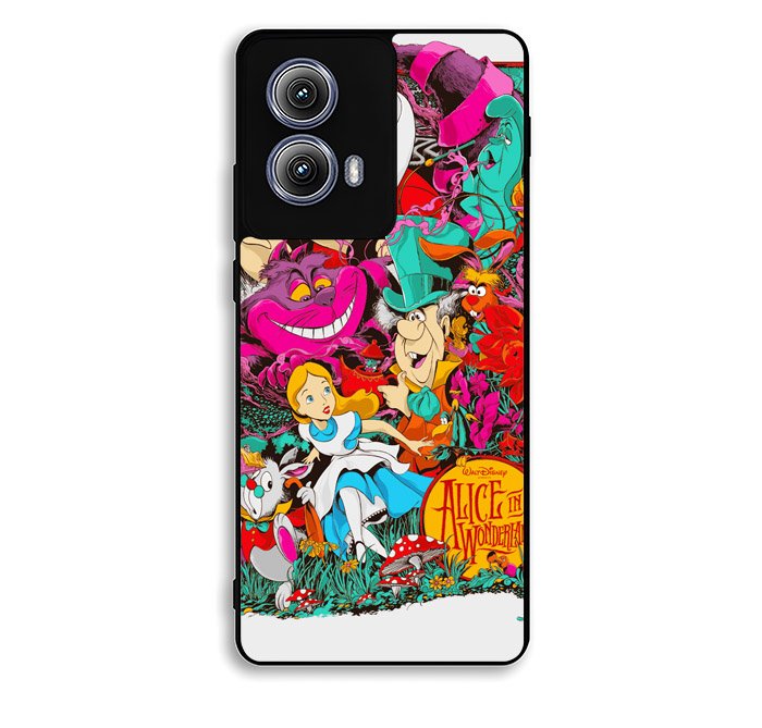 Alice In Wonderland Illustration Design Motorola Moto Edge 2024 Case BC2786