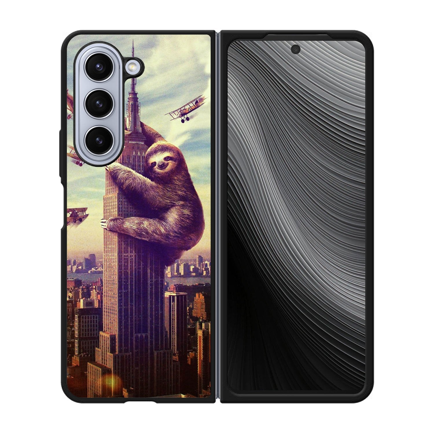 cool sloth wallpaper Case Samsung Galaxy z Fold 5 5G BC2776