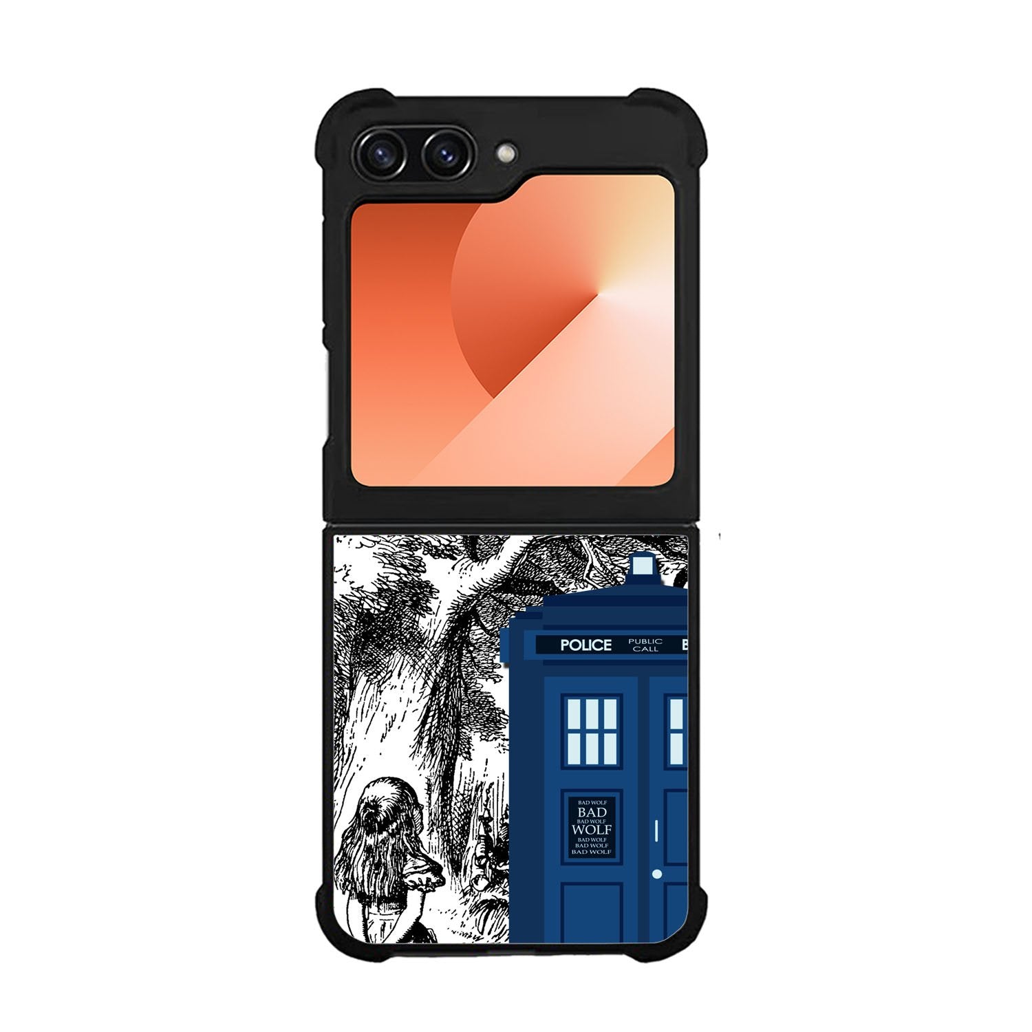 Alice In Wonderland Tardis Case Samsung Galaxy Z Flip 6 5G BC2775