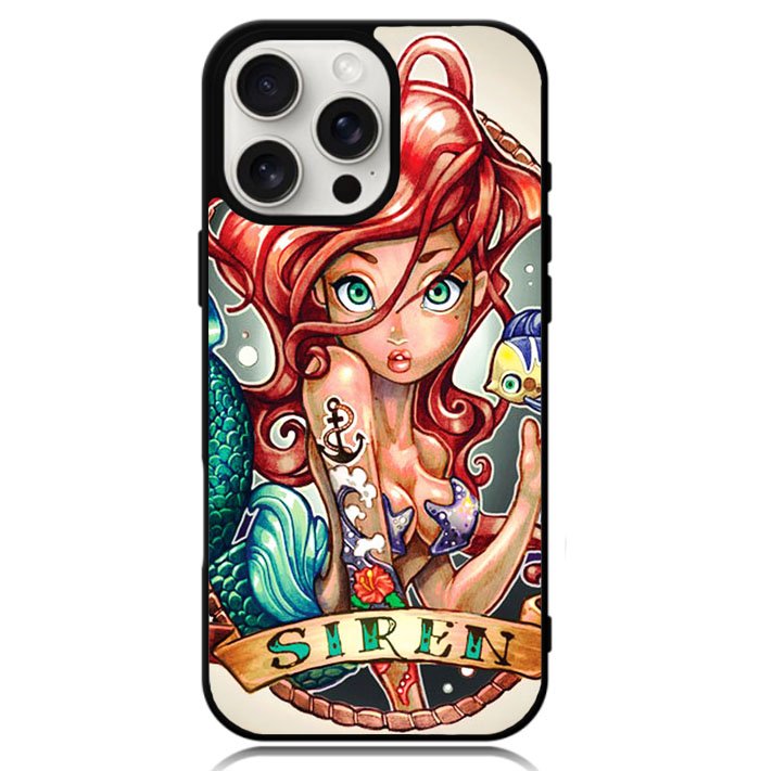 Ariel Little Mermaid ART Case iPhone 16 Pro Max BC2773