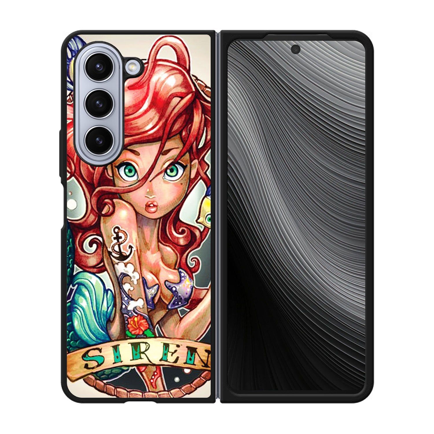 Ariel Little Mermaid ART Case Samsung Galaxy z Fold 5 5G BC2773