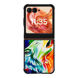 WALLPAPER Rainbow Watercolor Drop Motorola Moto Razr 2025/2024 , Moto Razr 60/50 Case BC2768
