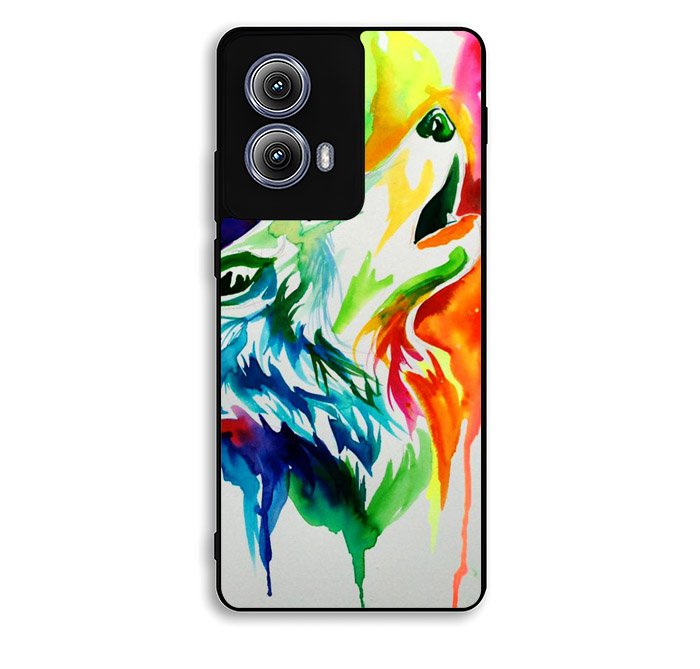 WALLPAPER Rainbow Watercolor Drop Motorola Moto Edge 2024 Case BC2768