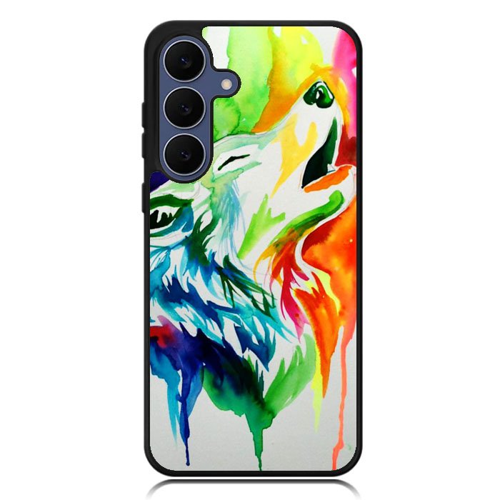 WALLPAPER Rainbow Watercolor Drop Samsung Galaxy S25 FE Case BC2768