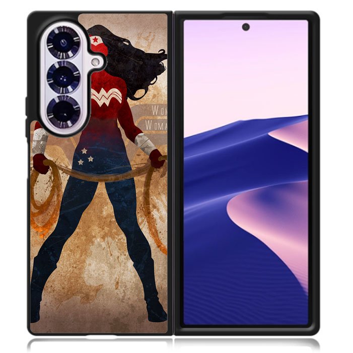 WONDER WOMAN silhouette Samsung Galaxy Z Fold 7 5G Case BC2764