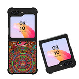Aztec Calendar Wood Texture Case Samsung Galaxy Z Flip 5 5G BC2761