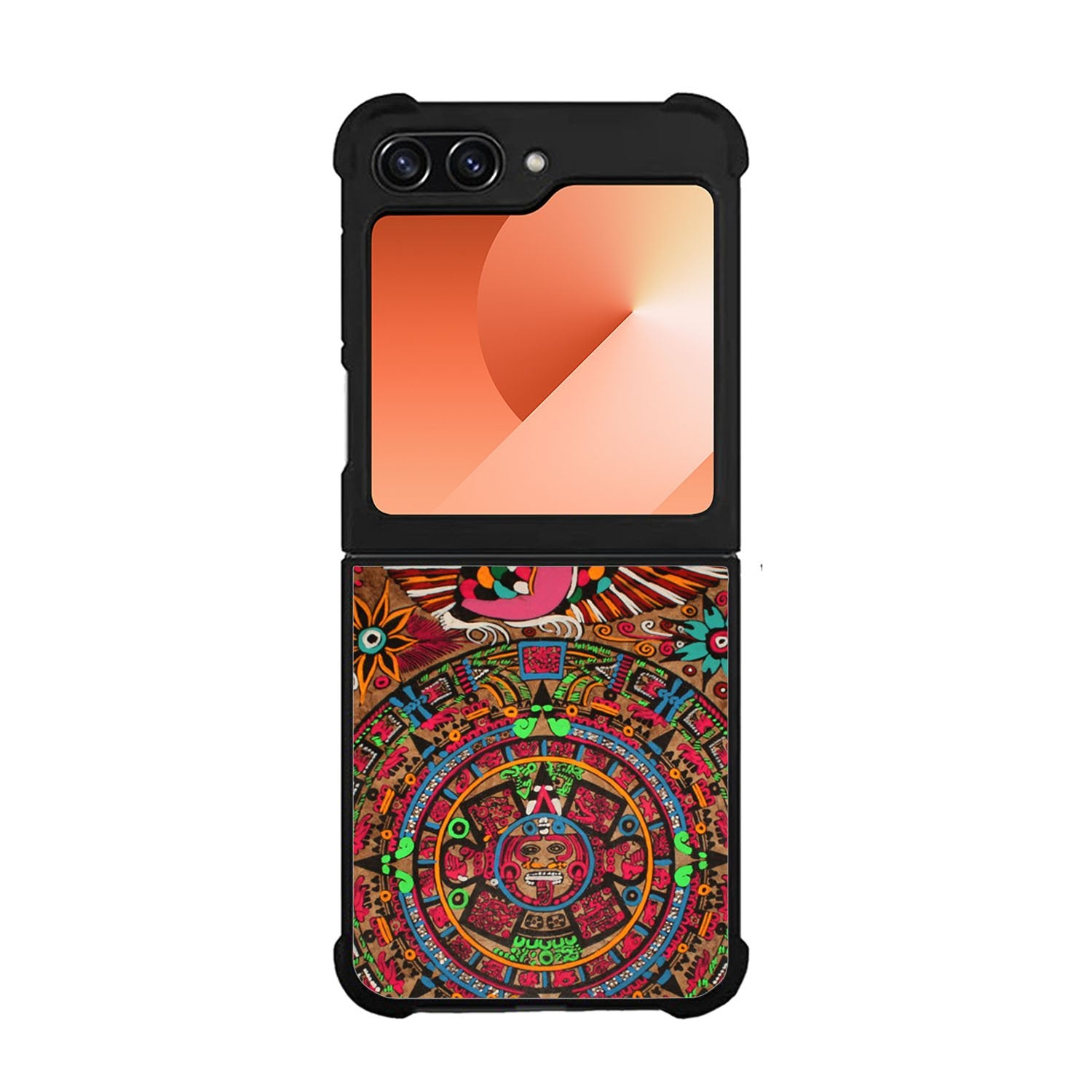 Aztec Calendar Wood Texture Case Samsung Galaxy Z Flip 6 5G BC2761