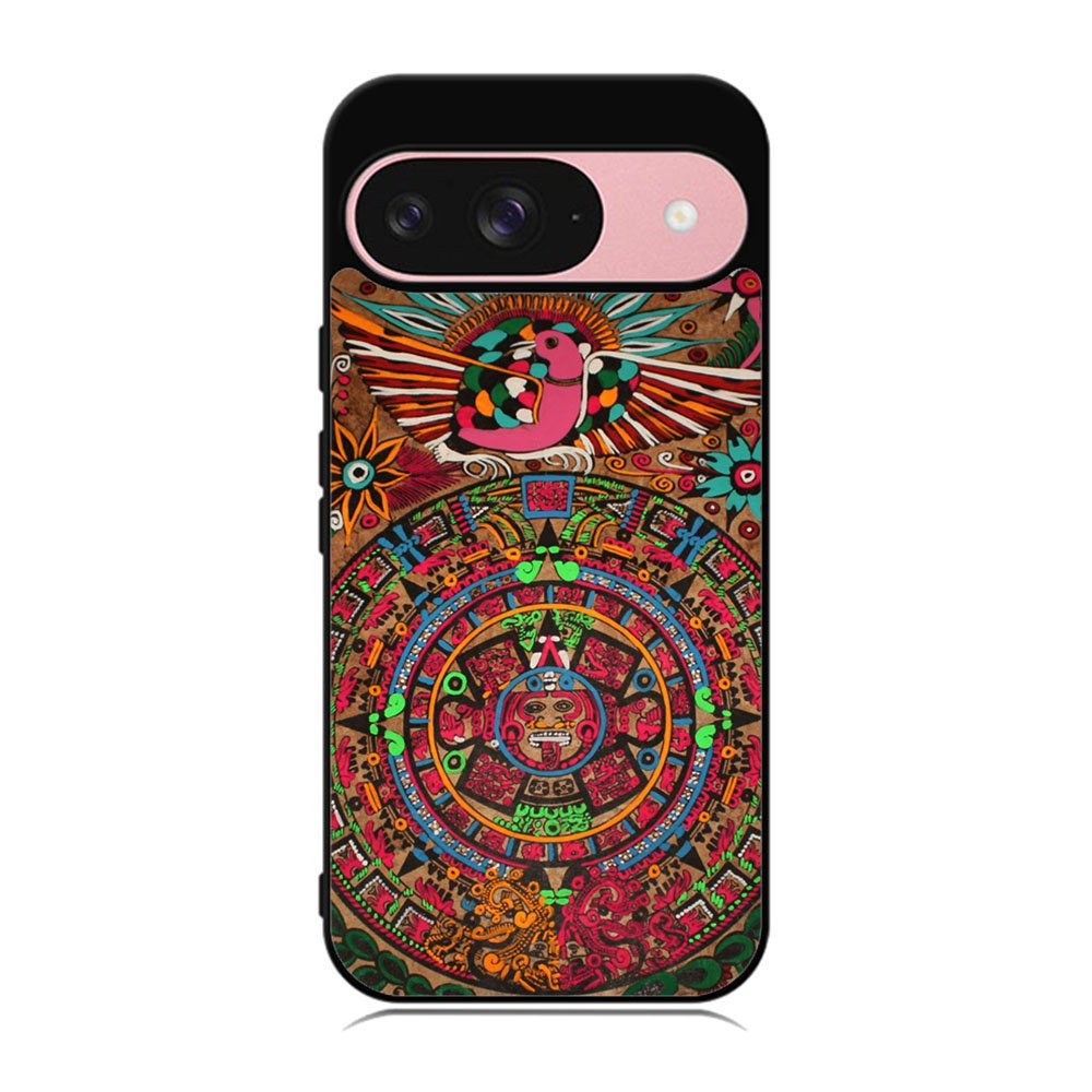Aztec Calendar Wood Texture Case Google Pixel 9 BC2761