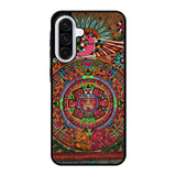 Aztec Calendar Wood Texture Samsung Galaxy A56 Case BC2761