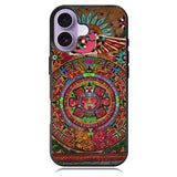 Aztec Calendar Wood Texture iPhone 17 Case BC2761