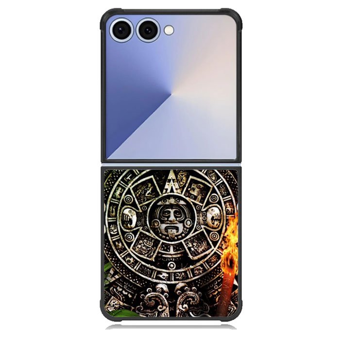 Aztec Calendar Texture WALLPAPER Samsung Galaxy Z Flip 7 Case BC2760