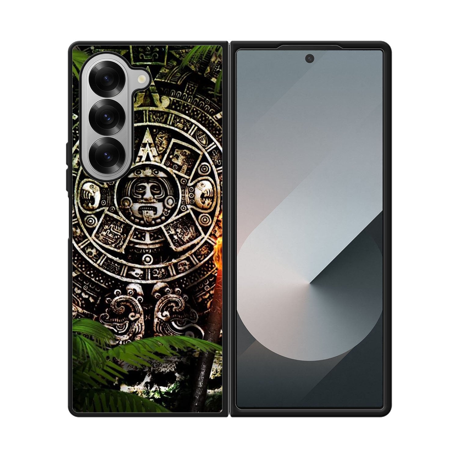 Aztec Calendar Texture WALLPAPER Case Samsung Galaxy Z Fold 6 5G BC2760