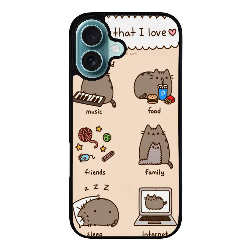 pusheen cat wallpaper Case iPhone 16 Plus BC2744
