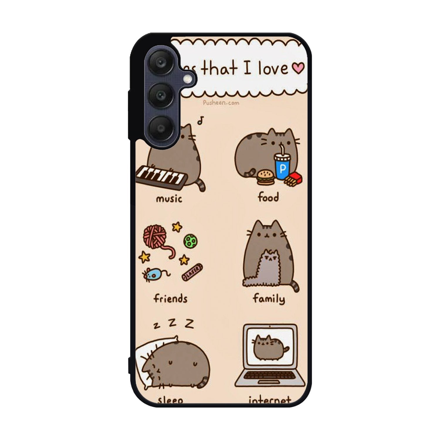 pusheen cat wallpaper Samsung Galaxy A25 5G Case BC2744