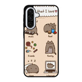 pusheen cat wallpaper Samsung Galaxy A56 Case BC2744