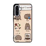 pusheen cat wallpaper Samsung Galaxy A36 Case BC2744