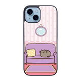 pusheen cat wallpaper Case iPhone 15 Plus BC2743
