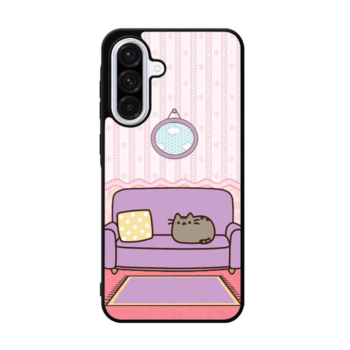 pusheen cat wallpaper Samsung Galaxy A36 Case BC2743
