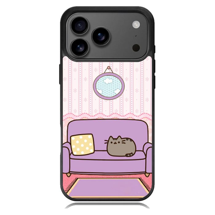 pusheen cat wallpaper iPhone 17 Pro Case BC2743