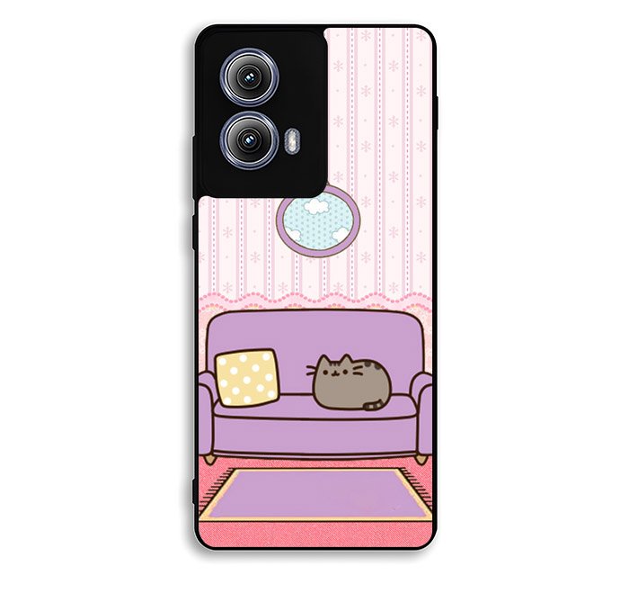 pusheen cat wallpaper Motorola Moto Edge 2024 Case BC2743