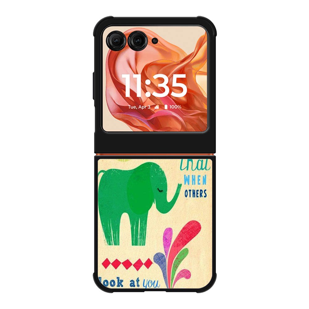 the happy elephant Motorola Moto Razr 2025/2024 , Moto Razr 60/50 Case BC2720
