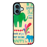 the happy elephant Case iPhone 16 Plus BC2720