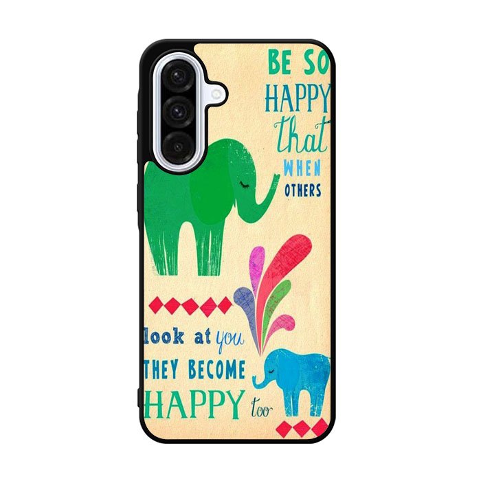 the happy elephant Samsung Galaxy A36 Case BC2720