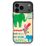 the happy elephant iPhone 17 Pro Case BC2720