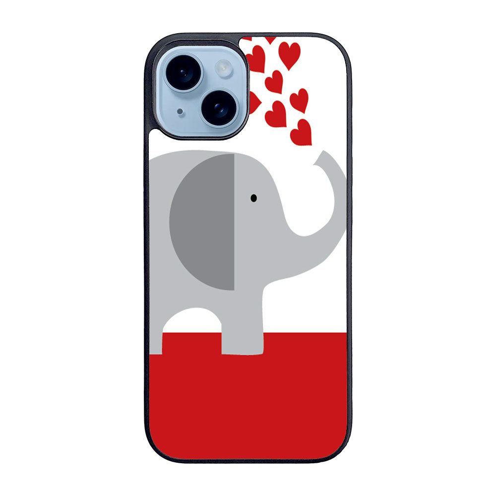 happy elephant love Case iPhone 15 Plus BC2719
