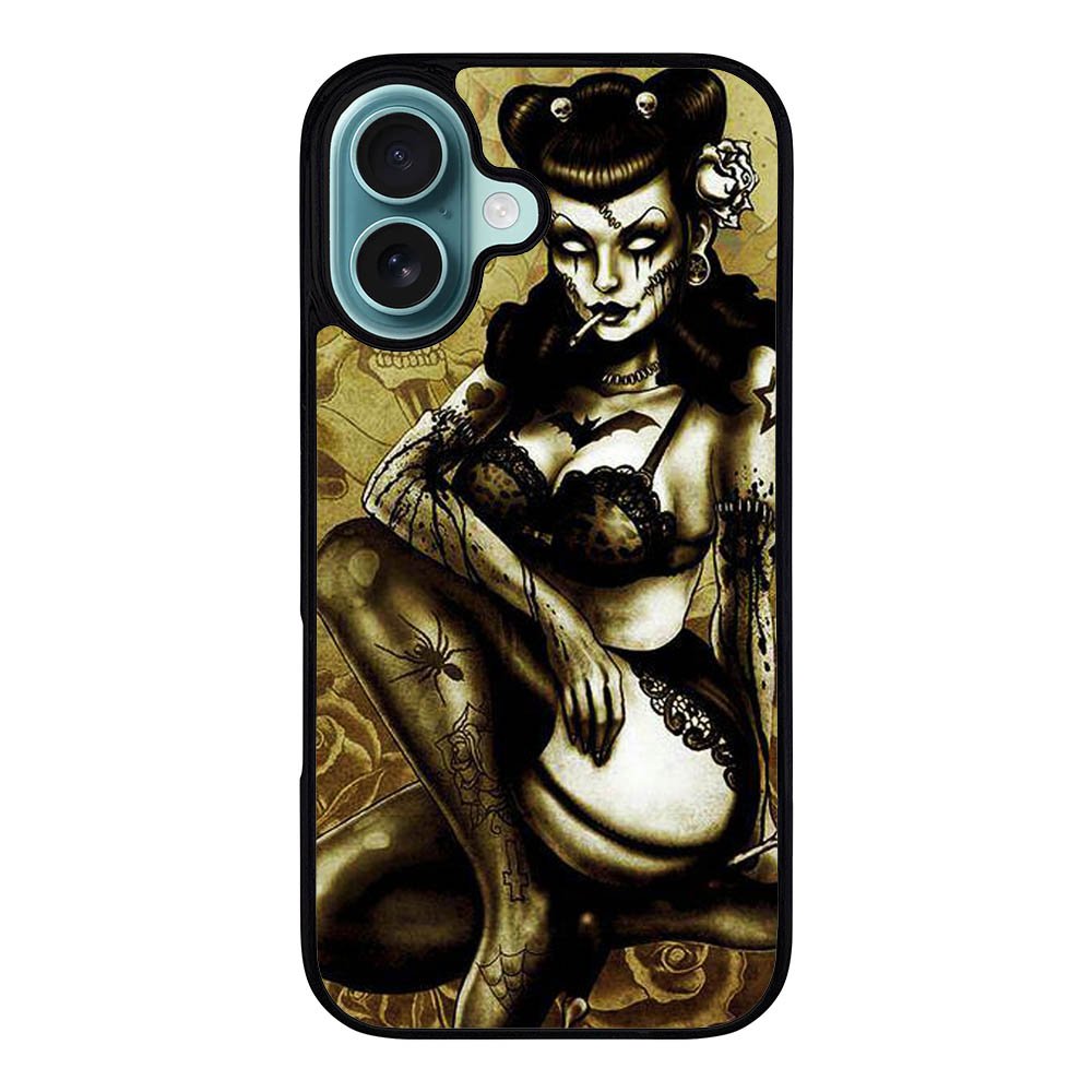 Zombie pin up Case iPhone 16 Plus BC2712
