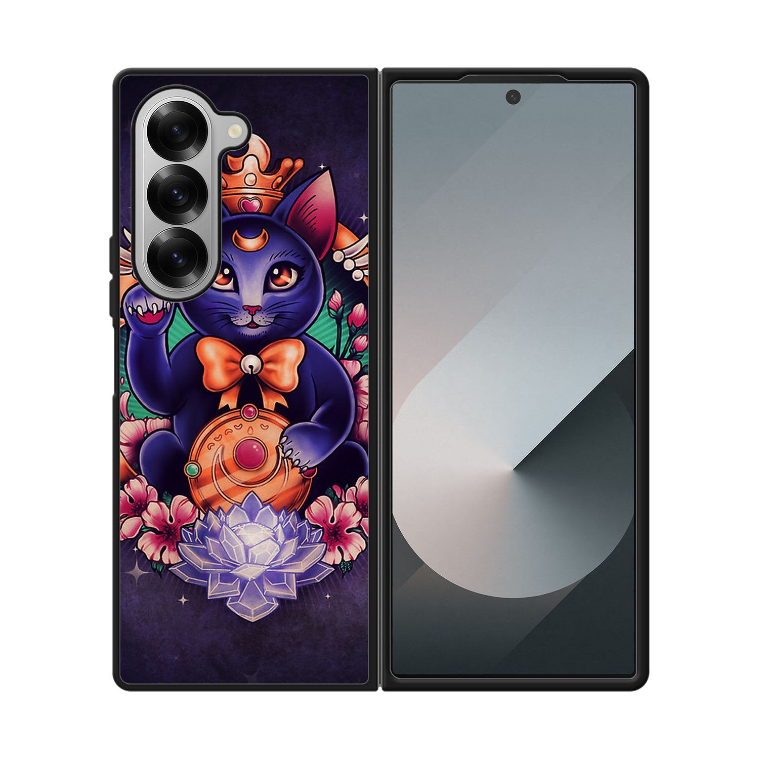 Luna Cat Sailor Moon Case Samsung Galaxy Z Fold 6 5G BC2707