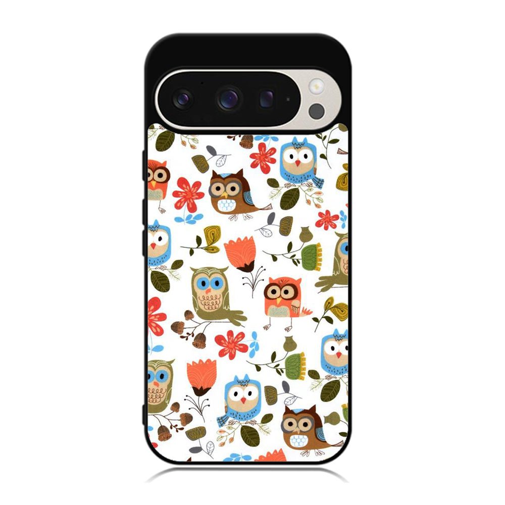 Cute Owl Pattern Case Google Pixel 9 Pro XL BC2696