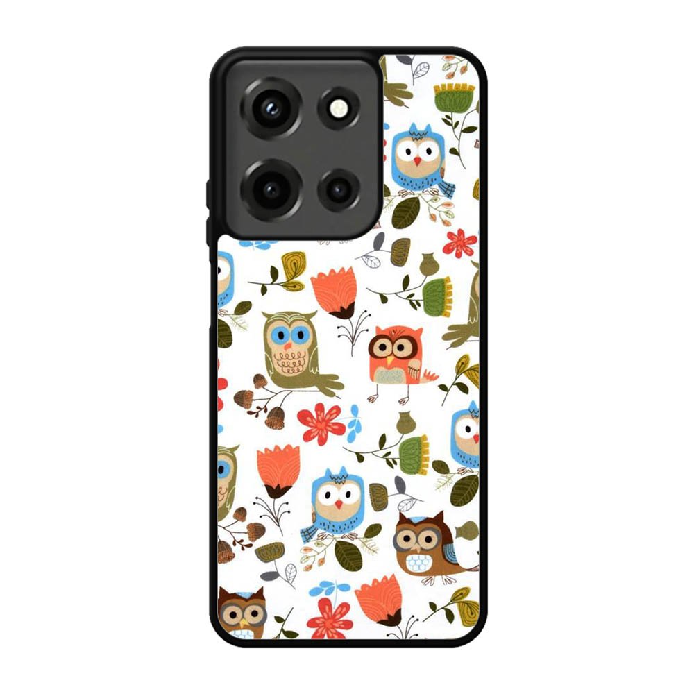 Cute Owl Pattern Motorola Moto G 5G 2025 Case BC2696