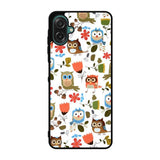 Cute Owl Pattern Case Samsung Galaxy A07 BC2696