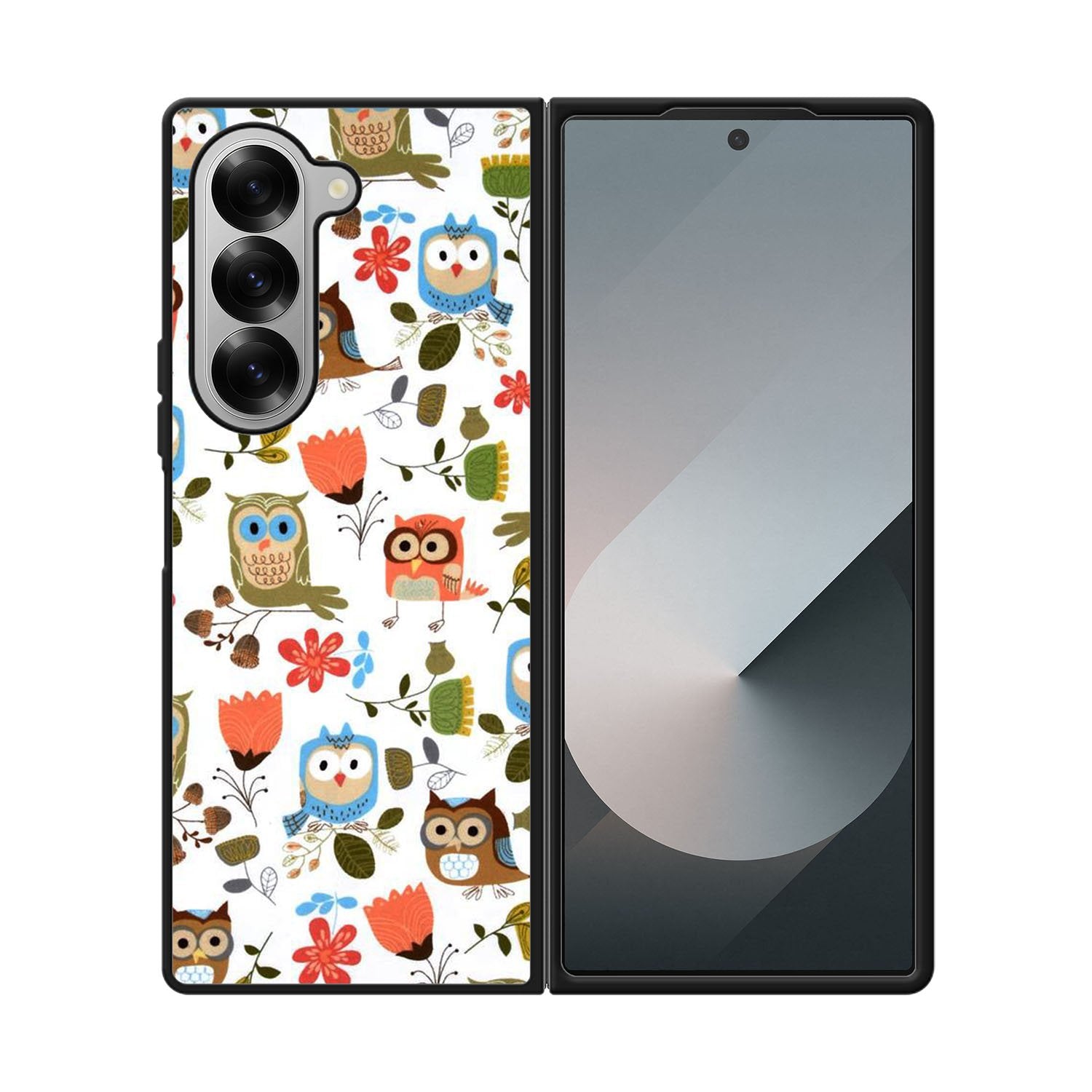 Cute Owl Pattern Case Samsung Galaxy Z Fold 6 5G BC2696