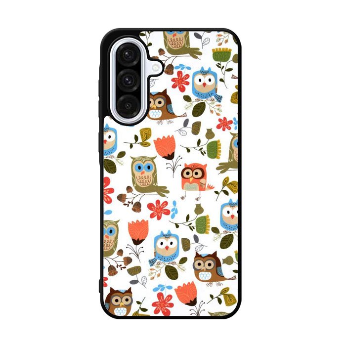 Cute Owl Pattern Samsung Galaxy A36 Case BC2696