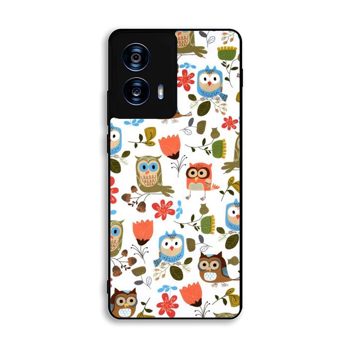Cute Owl Pattern Motorola Moto G Power 5G 2024 Case BC2696