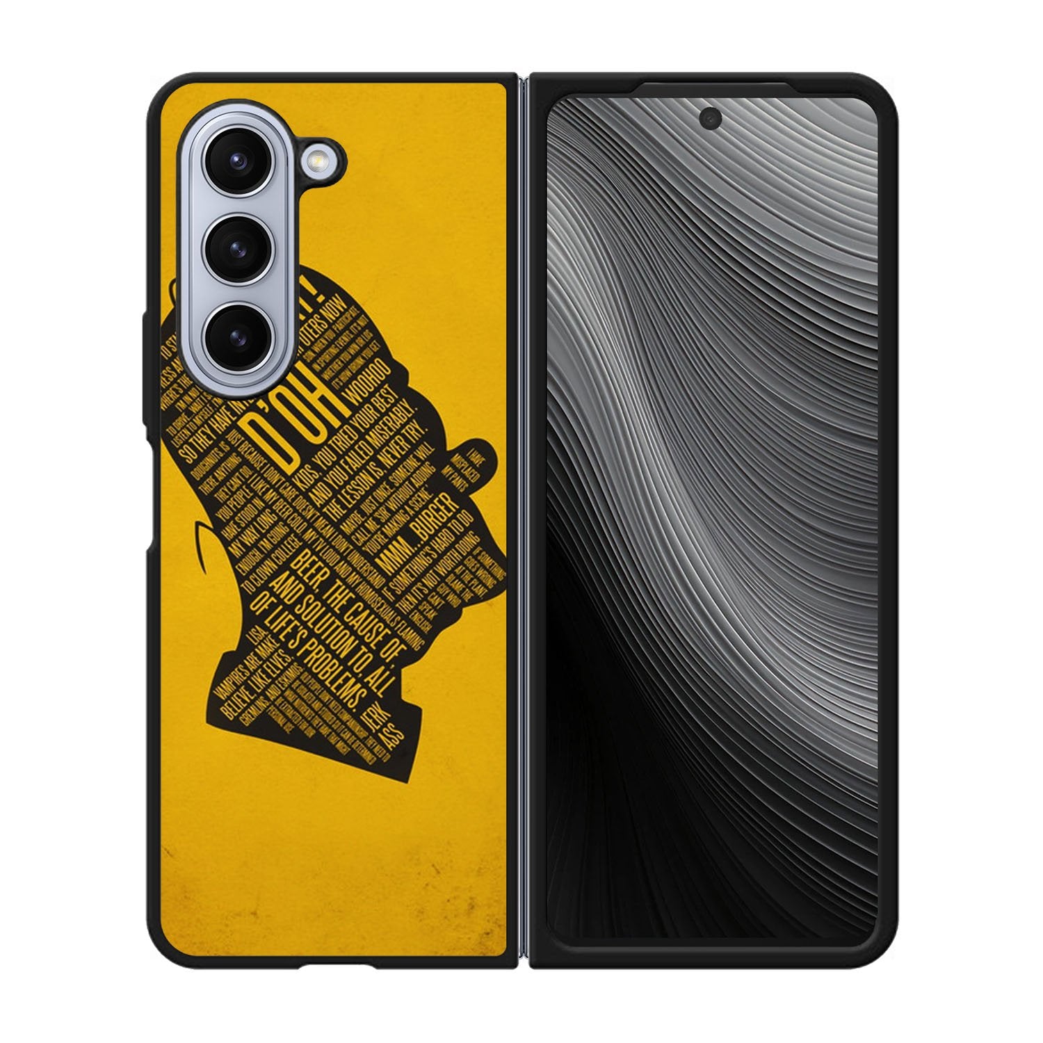 homer simpson face wallpaper Case Samsung Galaxy z Fold 5 5G BC2693
